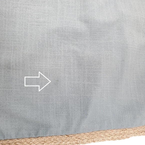 Pier 1 Linen Textured Pillow Cover With Jute Trim - Picture 6 of 6